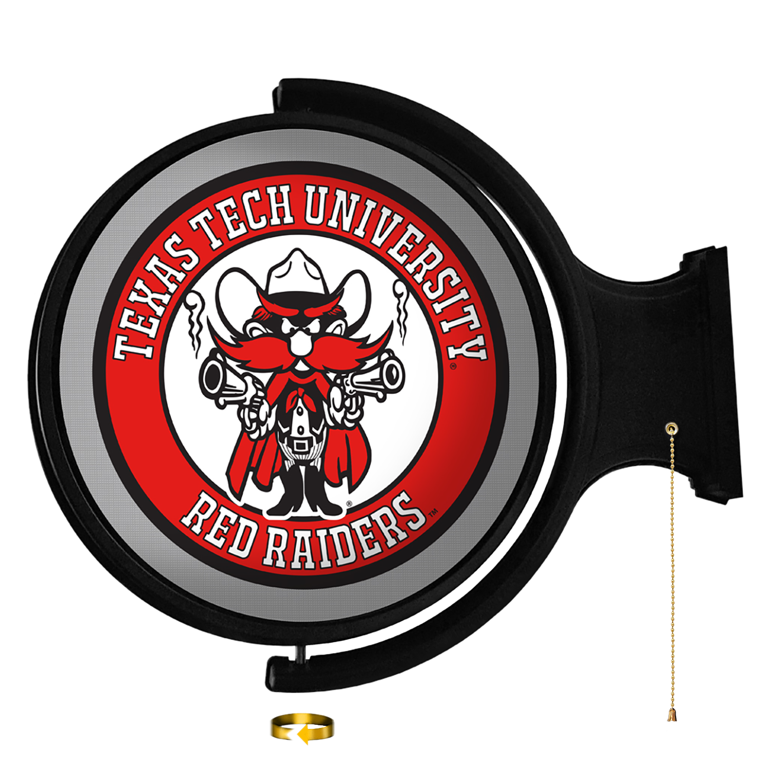 Texas Tech Red Raiders: Raider Red - Original Round Rotating Lighted Wall Sign
