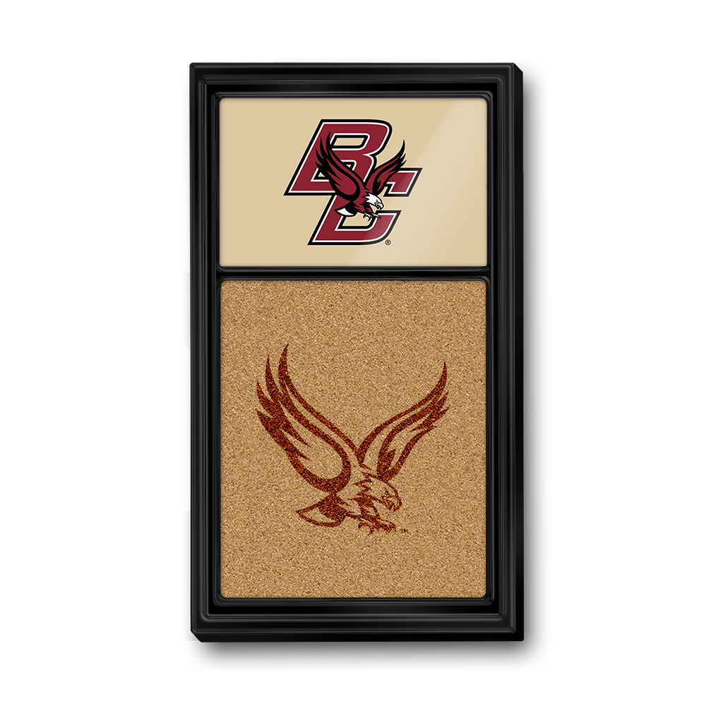 Boston College Eagles: BC - Dual Logo - Cork Note Board
