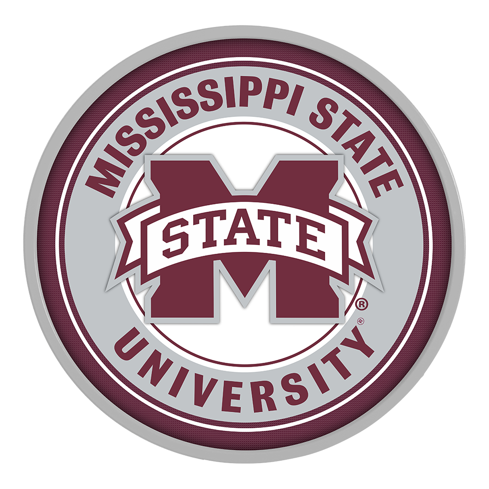 Mississippi State Bulldogs Modern Disc Wall Sign