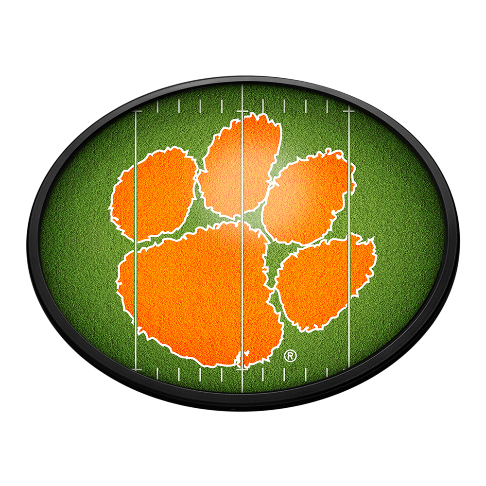 Clemson Tigers: On the 50 - Oval Slimline Lighted Wall Sign