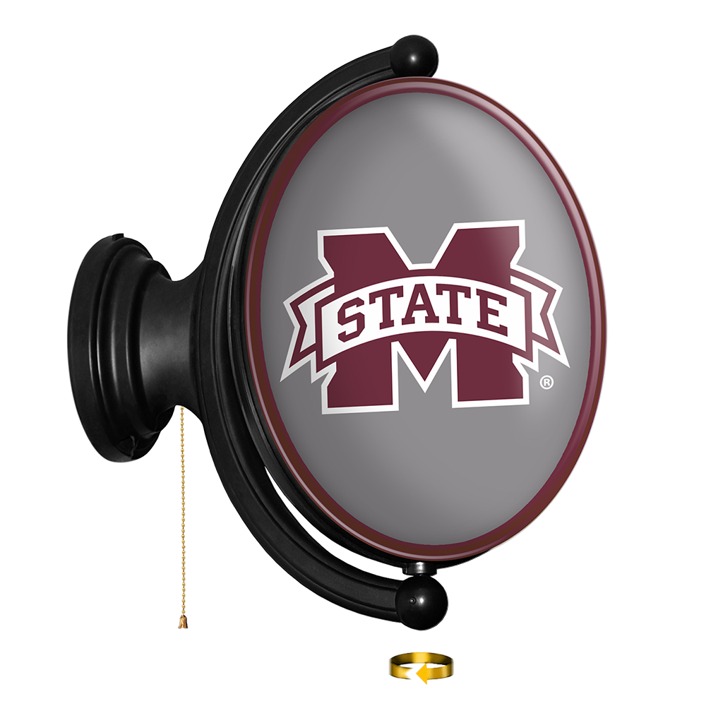 Mississippi State Bulldogs Original Oval Rotating Lighted Wall Sign