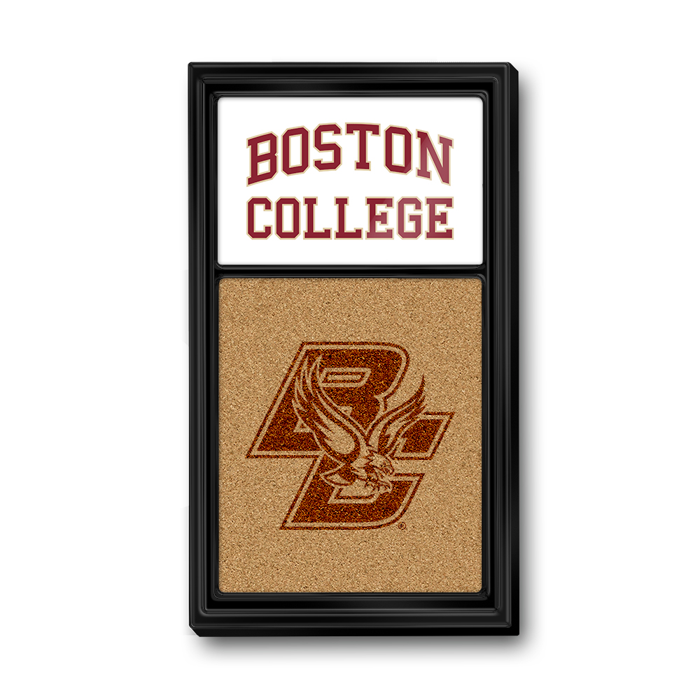 Boston College Eagles: Dual Logo - Cork Note Board