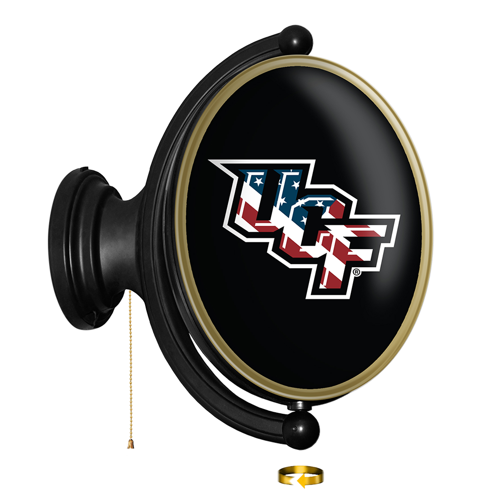 UCF Knights: Original Oval Rotating Lighted Wall Sign
