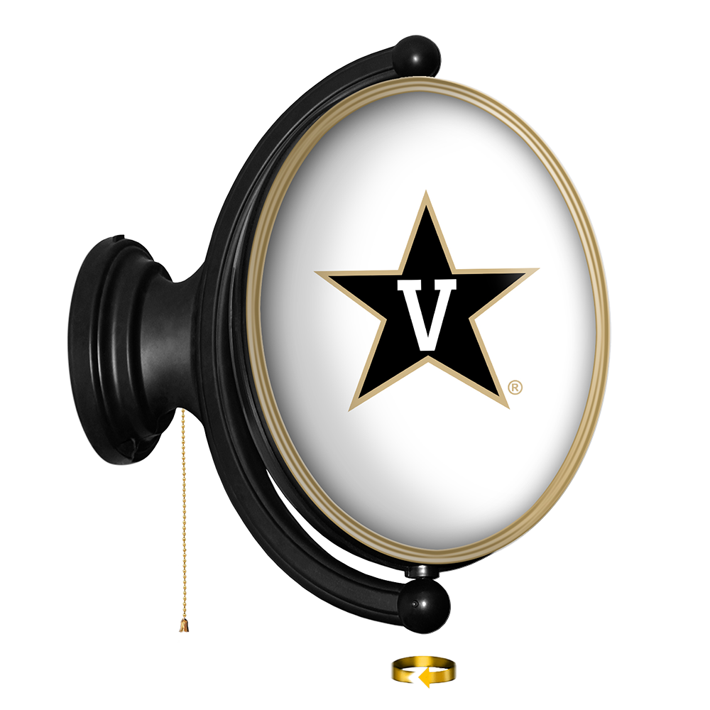 Vanderbilt Commodores: Original Oval Rotating Lighted Wall Sign