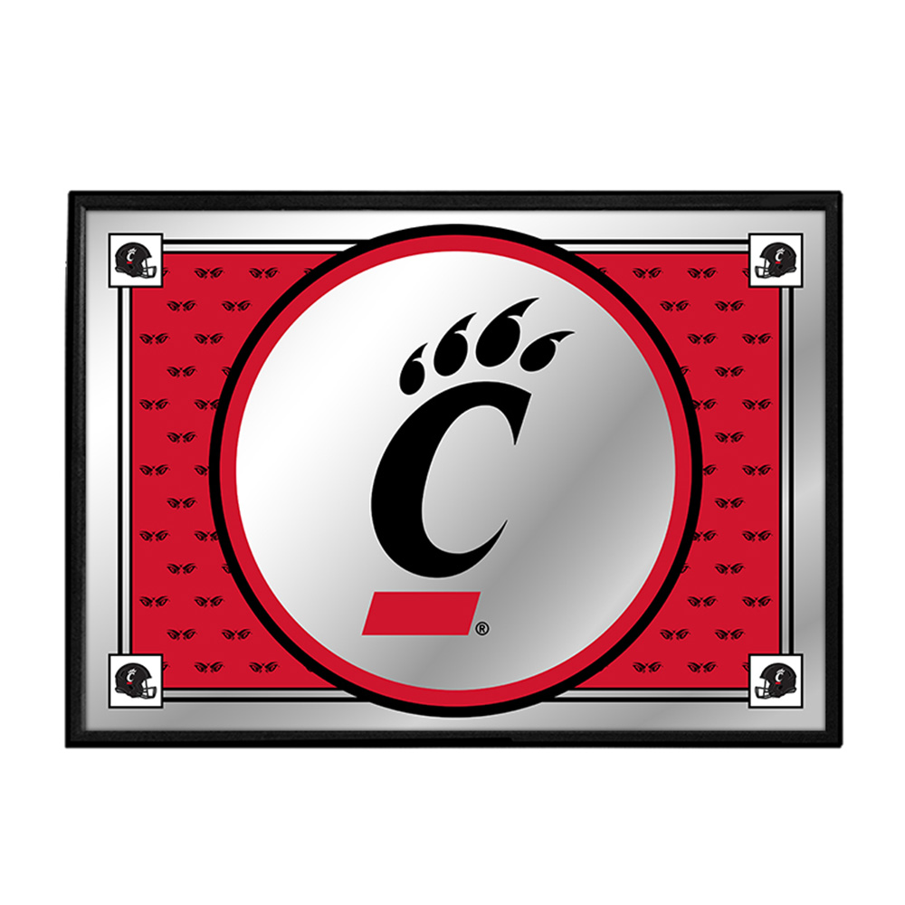 Cincinnati Bearcats Team Spirit, Logo - Framed Mirrored Wall Sign  