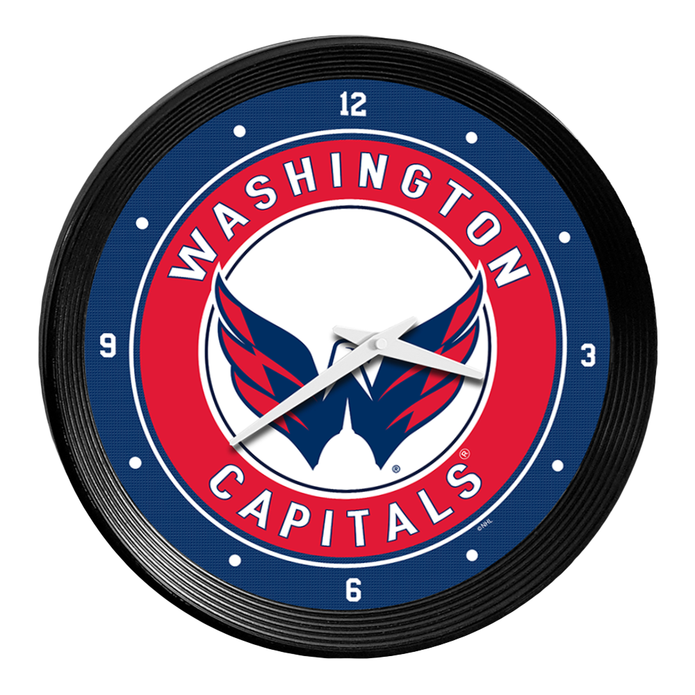 Washington Capitals Ribbed Frame Wall Clock