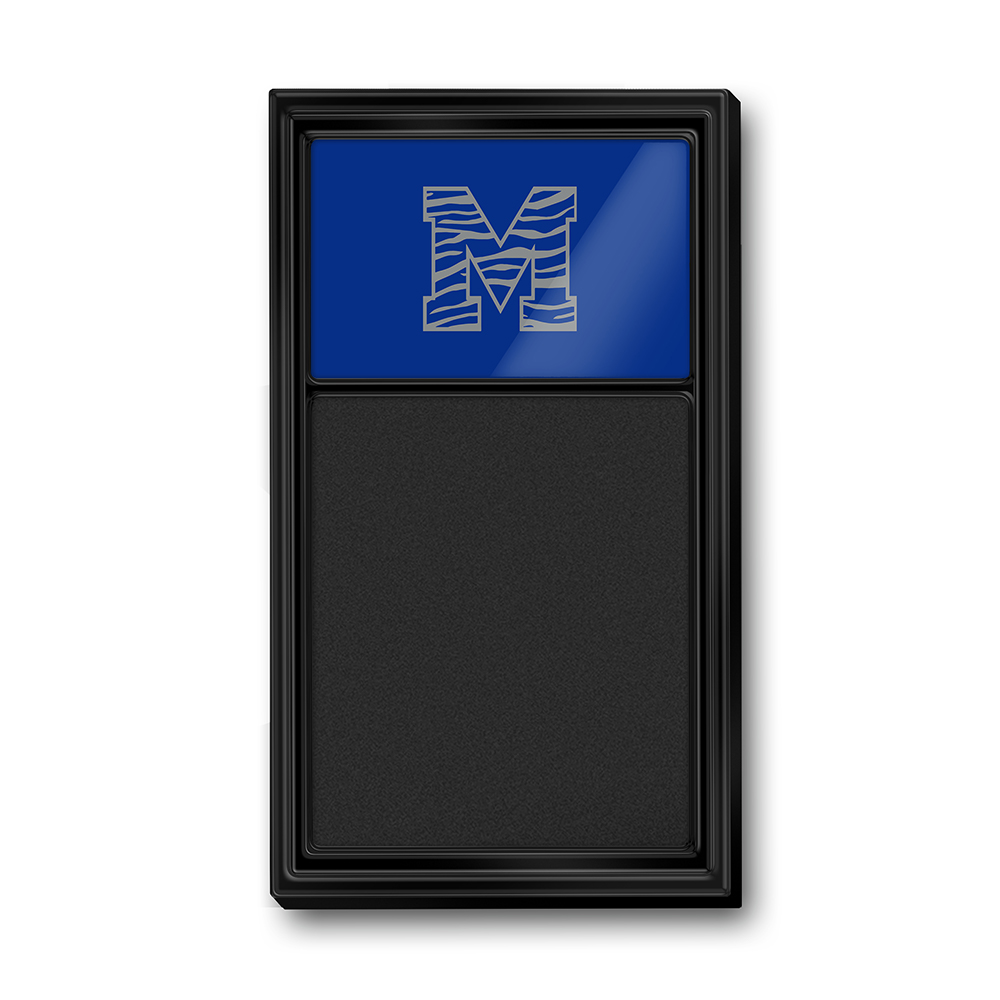 Memphis Tigers Striped M - Chalk Note Board