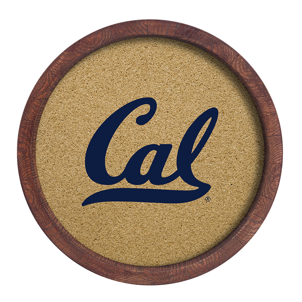 Cal Golden Bears: Cal - "Faux" Barrel Framed Cork Board  