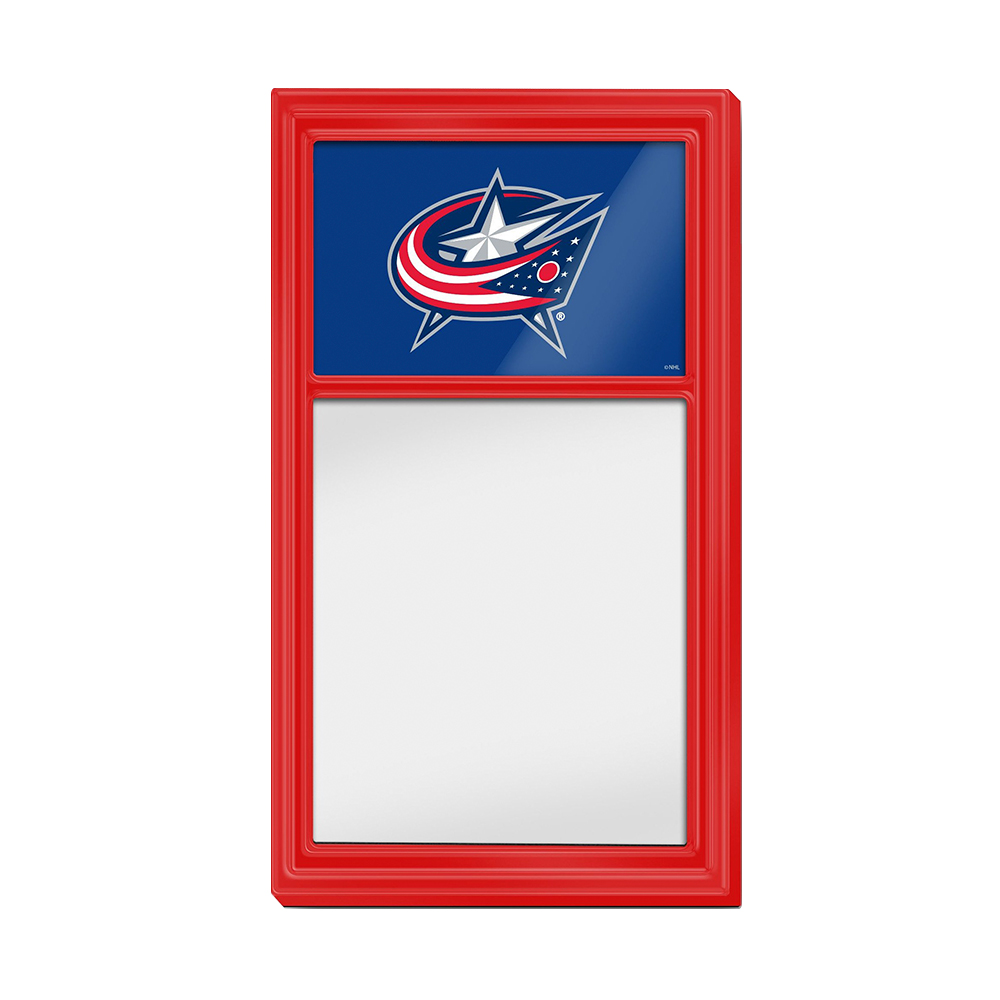 Columbus Blue Jackets: Dry Erase Noteboard