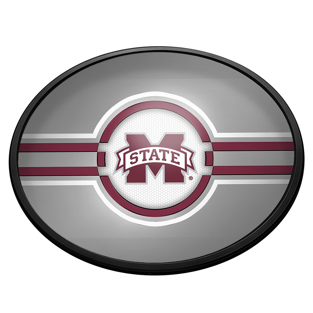 Mississippi State Bulldogs: Oval Slimline Lighted Wall Sign