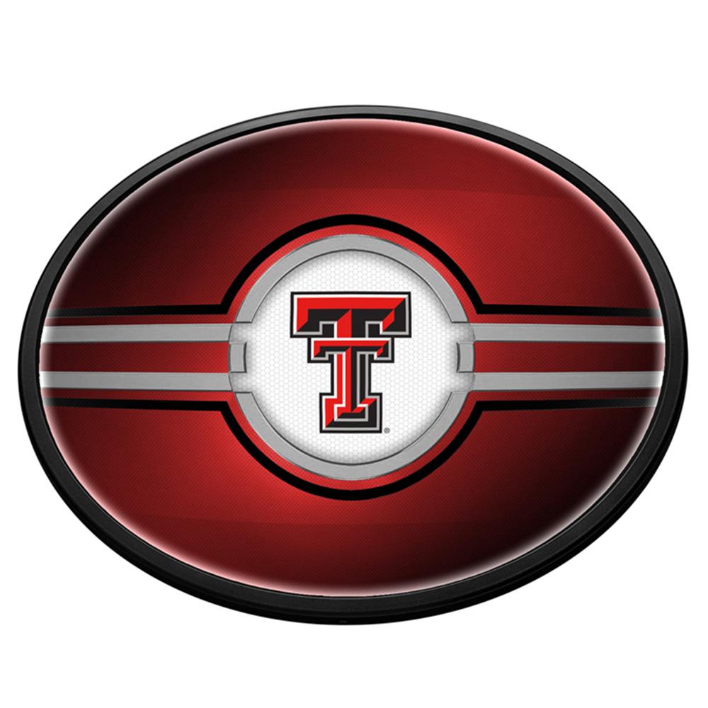 Texas Tech Red Raiders Oval Slimline Lighted Wall Sign