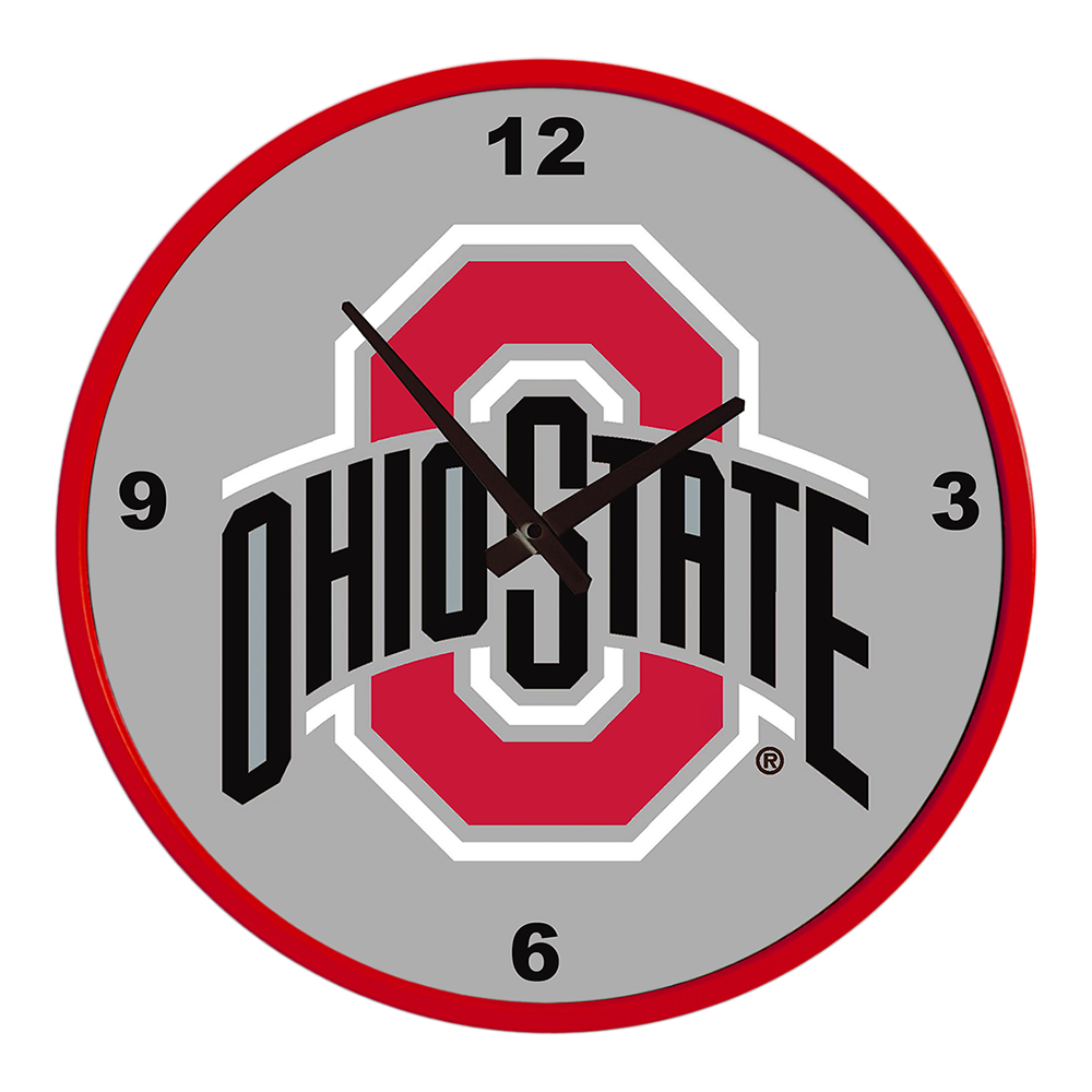Ohio State Buckeyes: Modern Disc Wall Clock