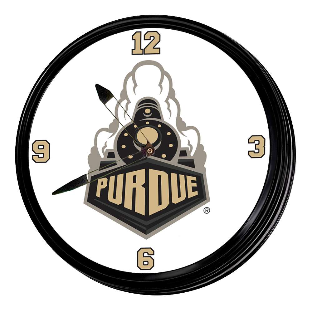 Purdue Boilermakers Boilermaker Special - Retro Lighted Wall Clock