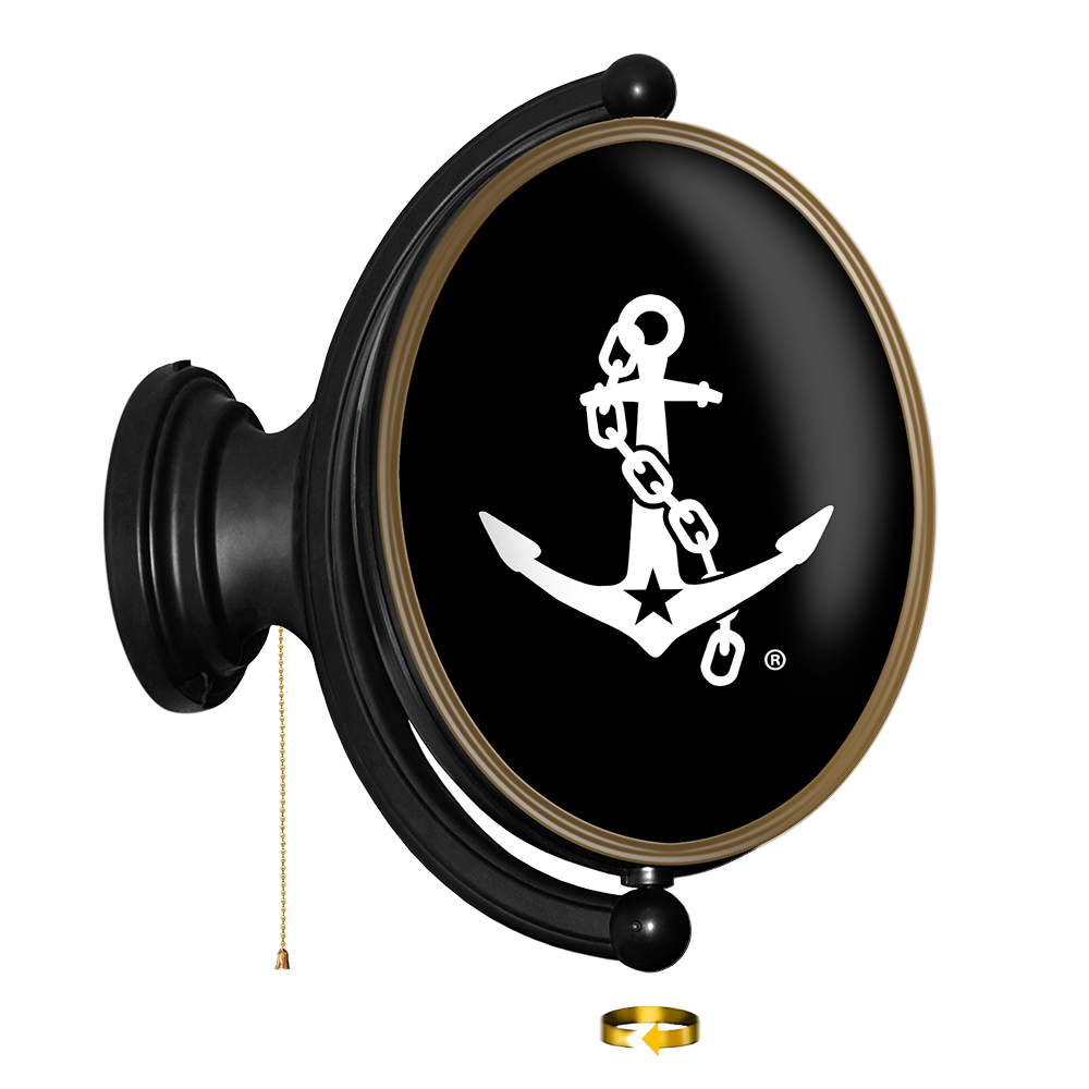 Vanderbilt Commodores: Anchor - Oval Rotating Lighted Wall Sign