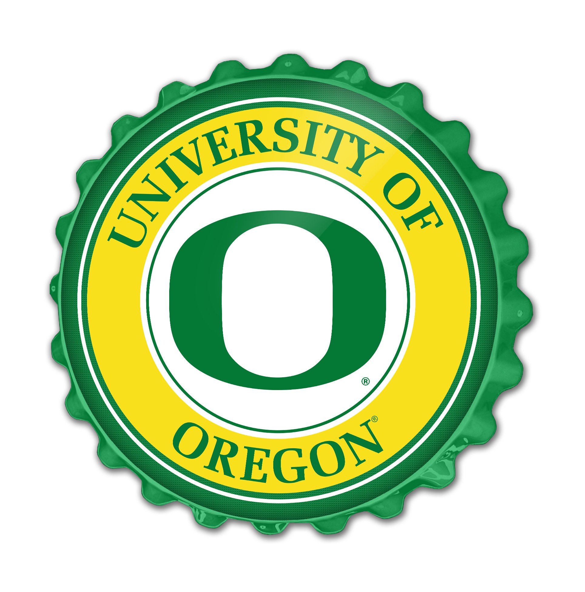 Oregon Ducks: Bottle Cap Wall Sign