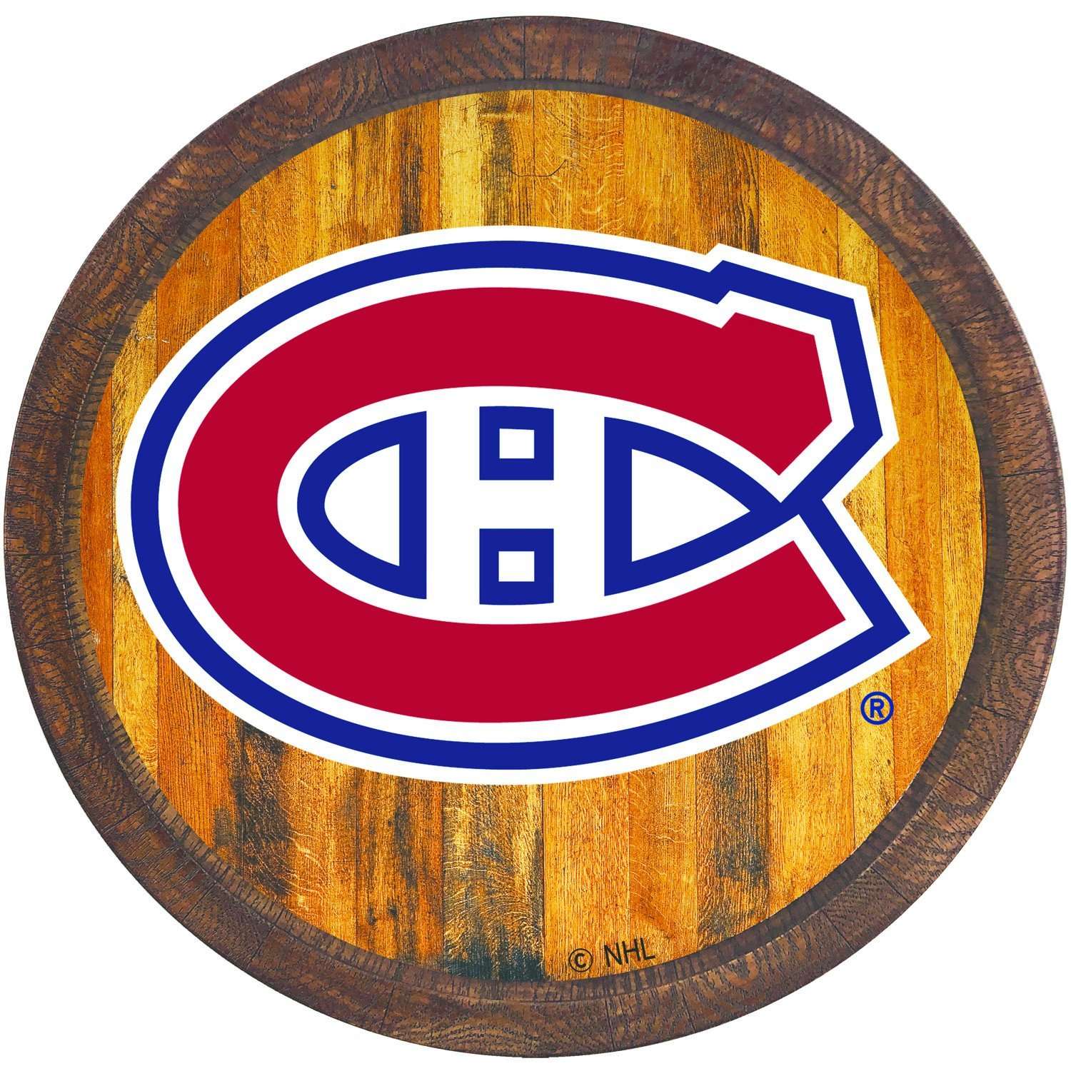 Montreal Canadiens: "Faux" Barrel Top Sign  