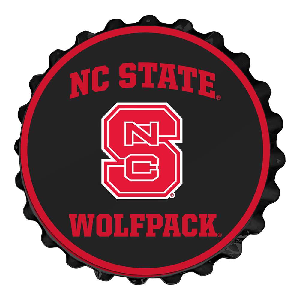 NC State Wolfpack: Block S - Bottle Cap Wall Sign