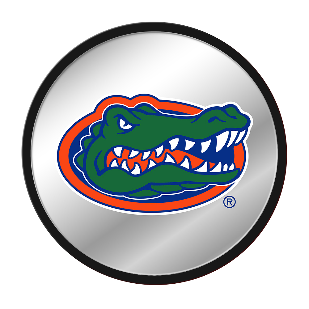 Florida Gators Logo - Modern Disc Mirrored Wall Sign