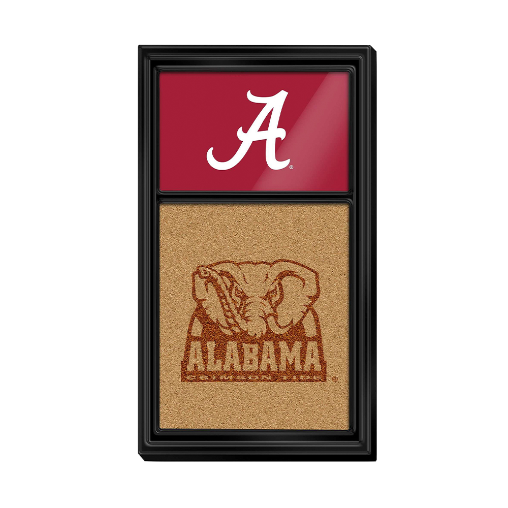 Alabama Crimson Tide: Dual Logo - Cork Note Board