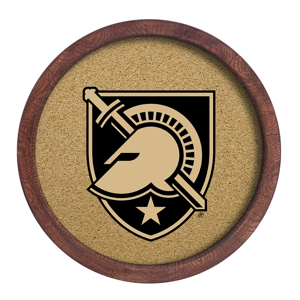 Army Black Knights "Faux" Barrel Top Cork Note Board  