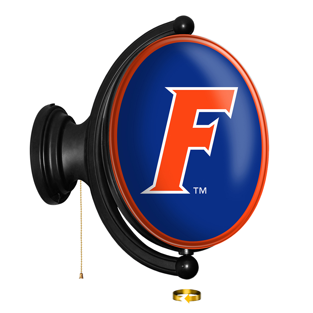 Florida Gators: F - Original Oval Rotating Lighted Wall Sign