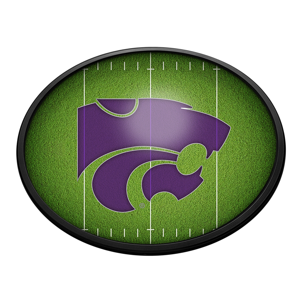 Kansas State Wildcats: On the 50 - Oval Slimline Lighted Wall Sign