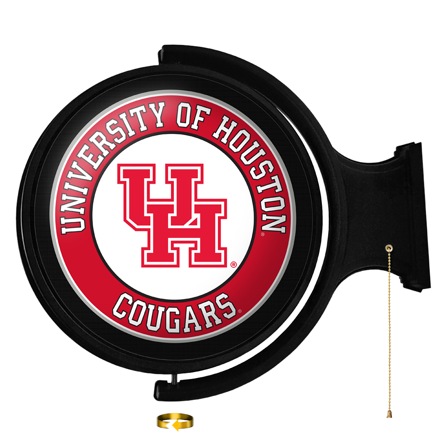 Houston Cougars Original Round Rotating Lighted Wall Sign