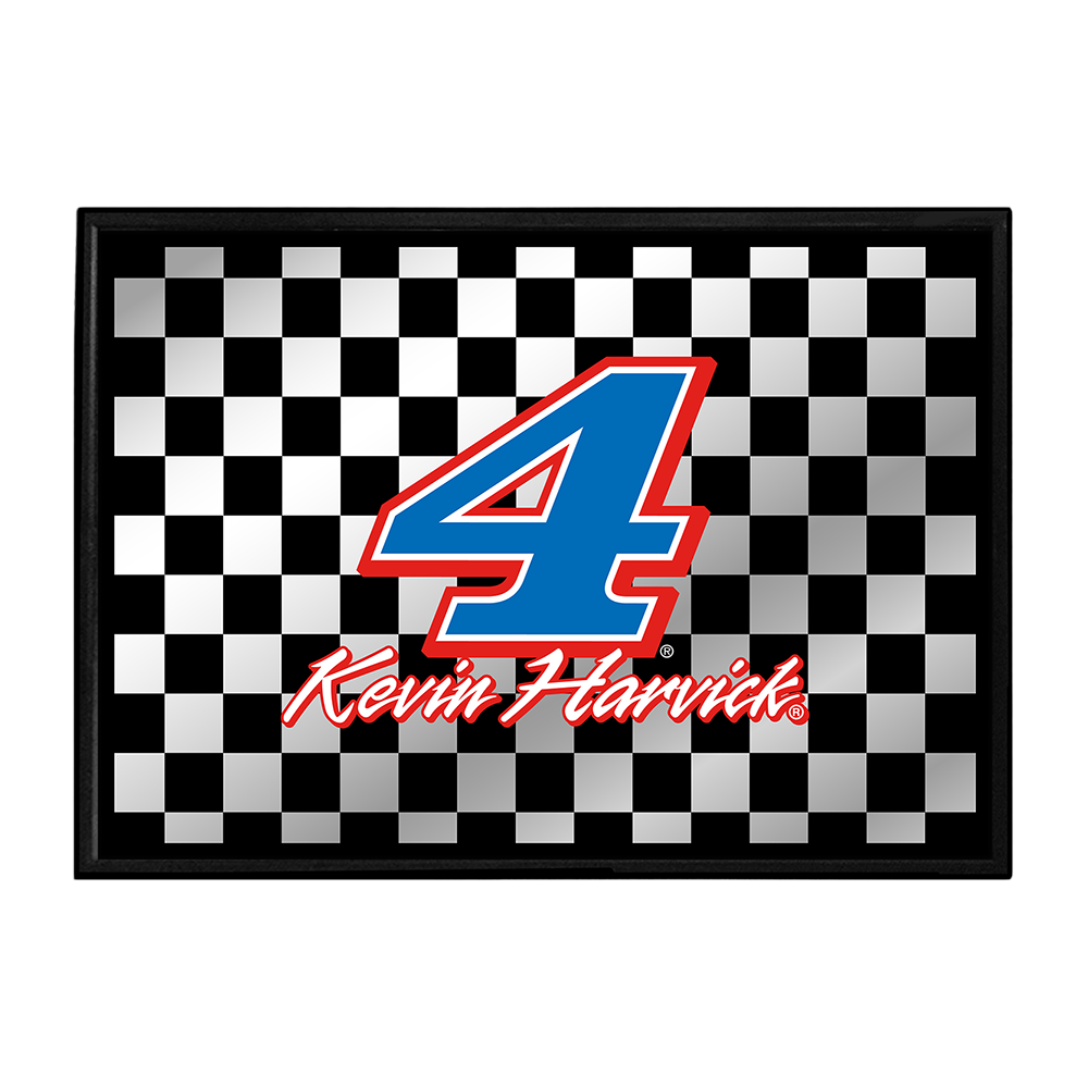 Kevin Harvick: Checkered Flag - Framed Mirrored Wall Sign