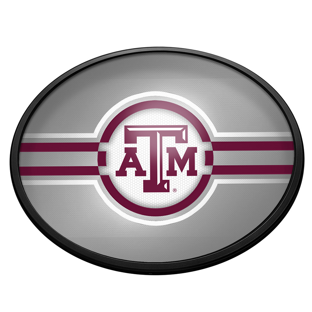 Texas A&M Aggies: Oval Slimline Lighted Wall Sign