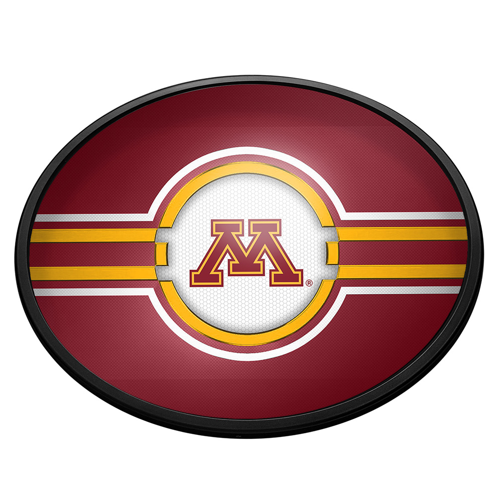 Minnesota Golden Gophers: Oval Slimline Lighted Wall Signs