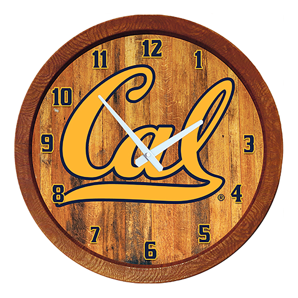 Cal Bears: "Faux" Barrel Top Wall Clock  