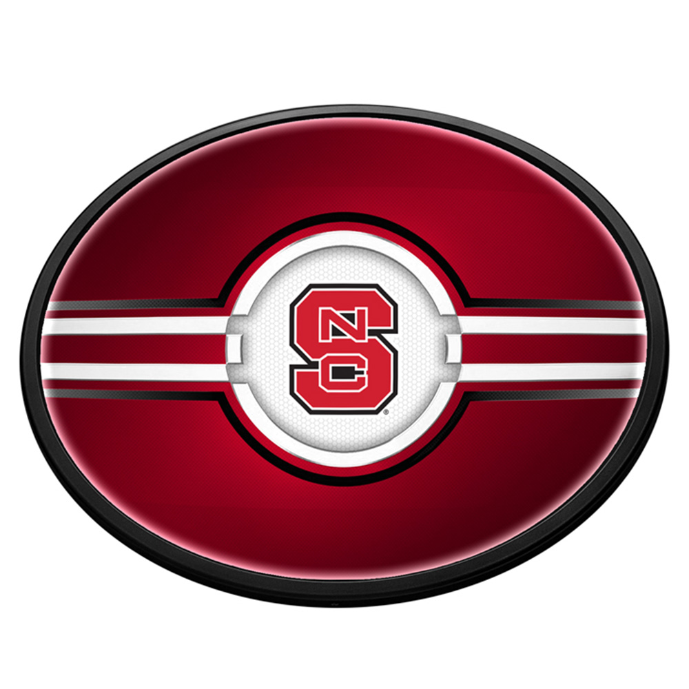 NC State Wolfpack: Oval Slimline Lighted Wall Sign