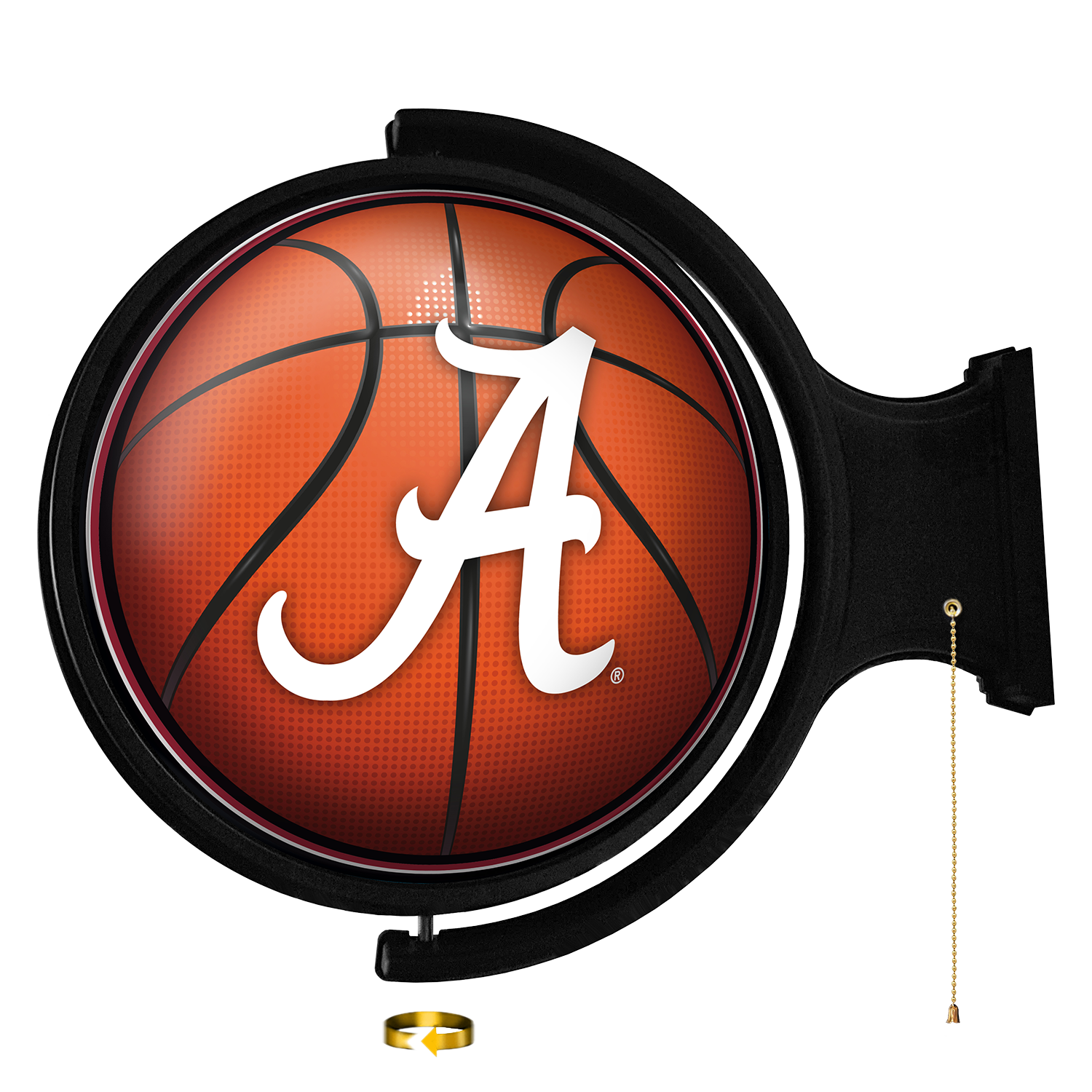 Alabama Crimson Tide: Basketball - Original Round Rotating Lighted Wall Sign
