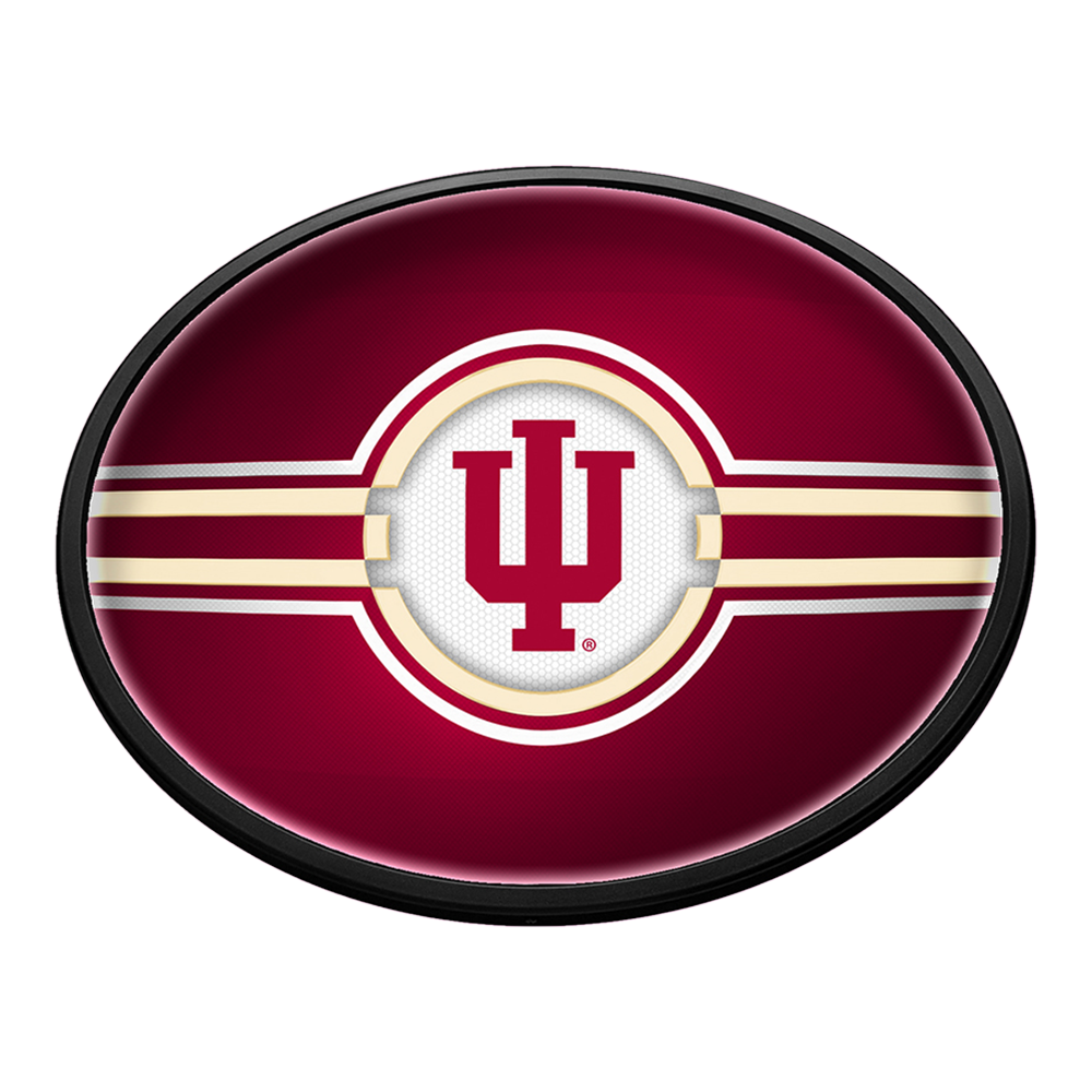 Indiana Hoosiers: Oval Slimline Lighted Wall Sign