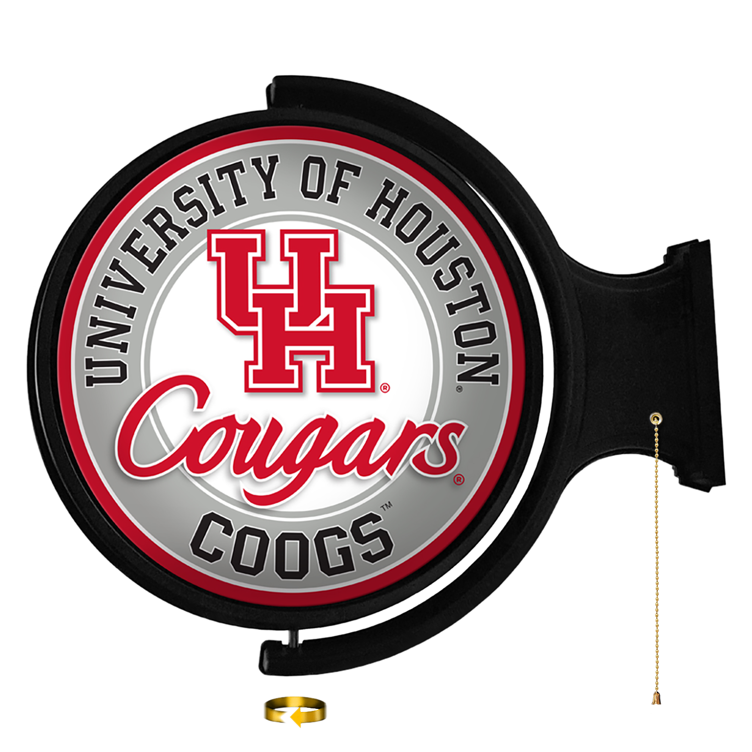 Houston Cougars Cougars - Original Round Rotating Lighted Wall Sign