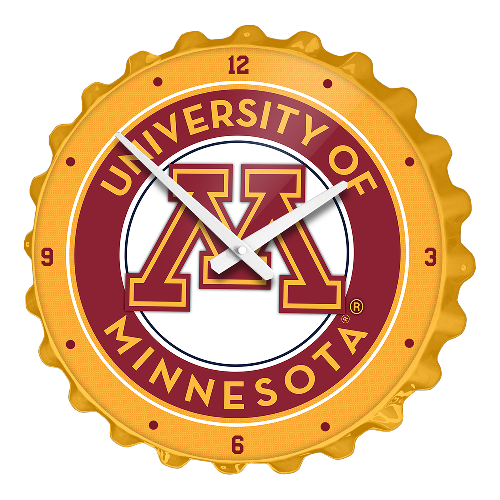 Minnesota Golden Gophers: Bottle Cap Wall Clock
