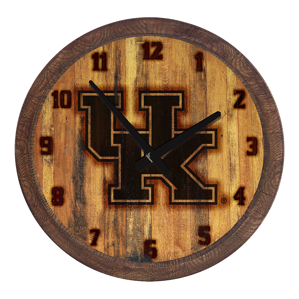 Kentucky Wildcats Branded "Faux" Barrel Top Wall Clock  