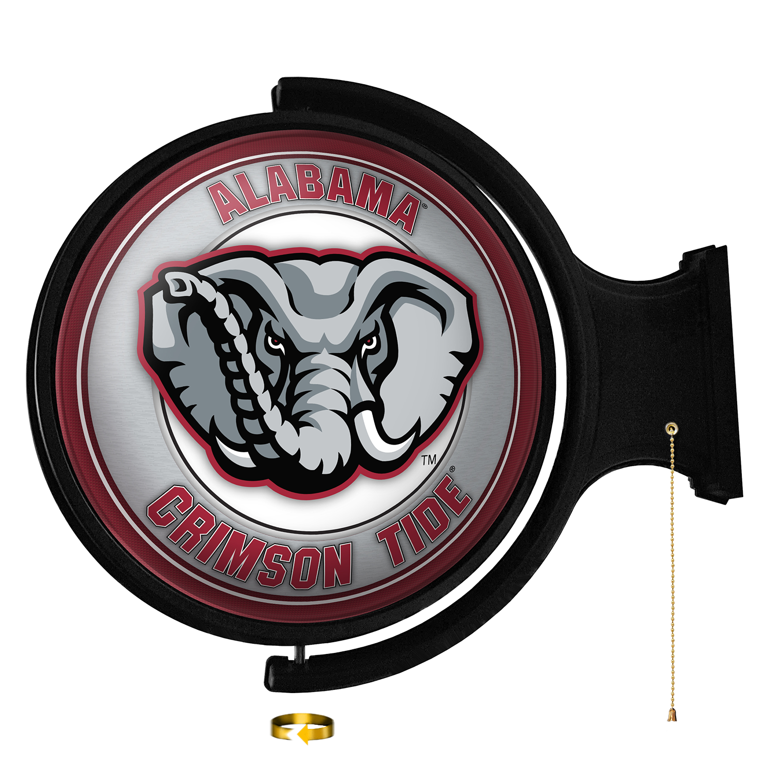 Alabama Crimson Tide: Al Logo - Original Round Rotating Lighted Wall Sign