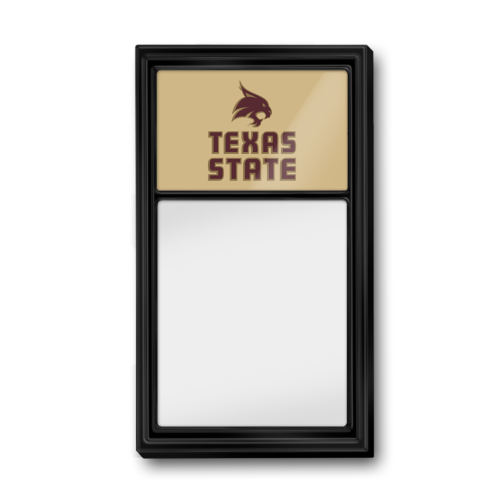 Texas State Bobcats Dry Erase Noteboard