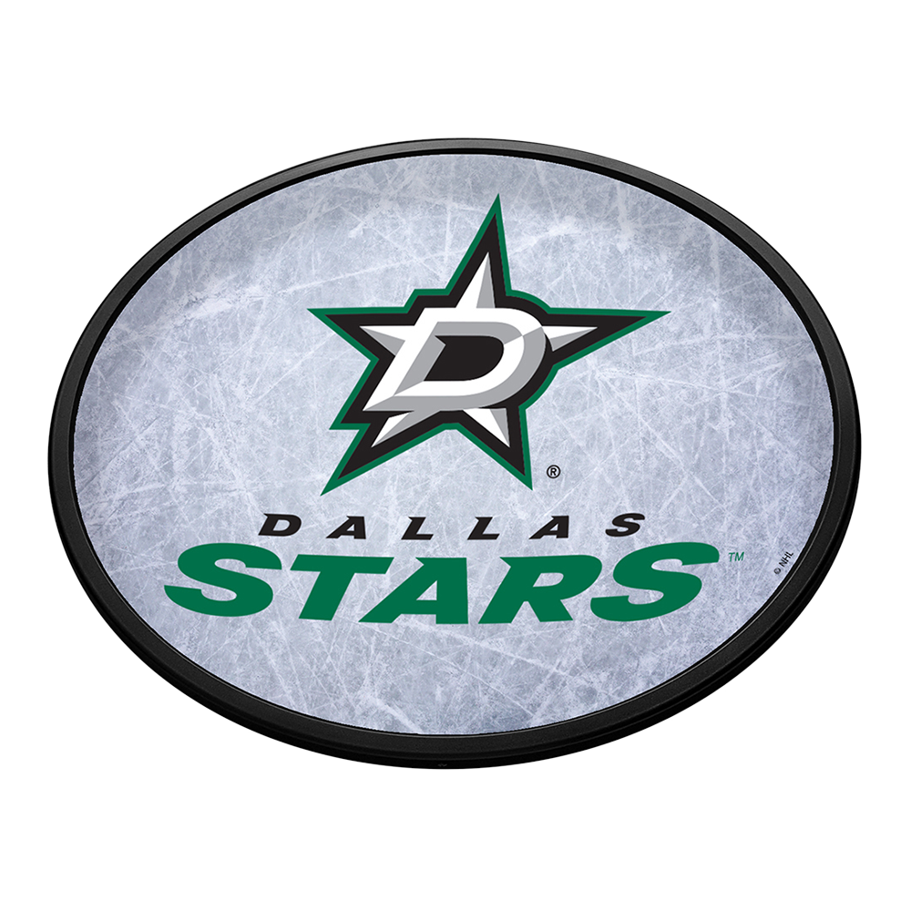 Dallas Stars: Ice Rink - Oval Slimline Lighted Wall Sign