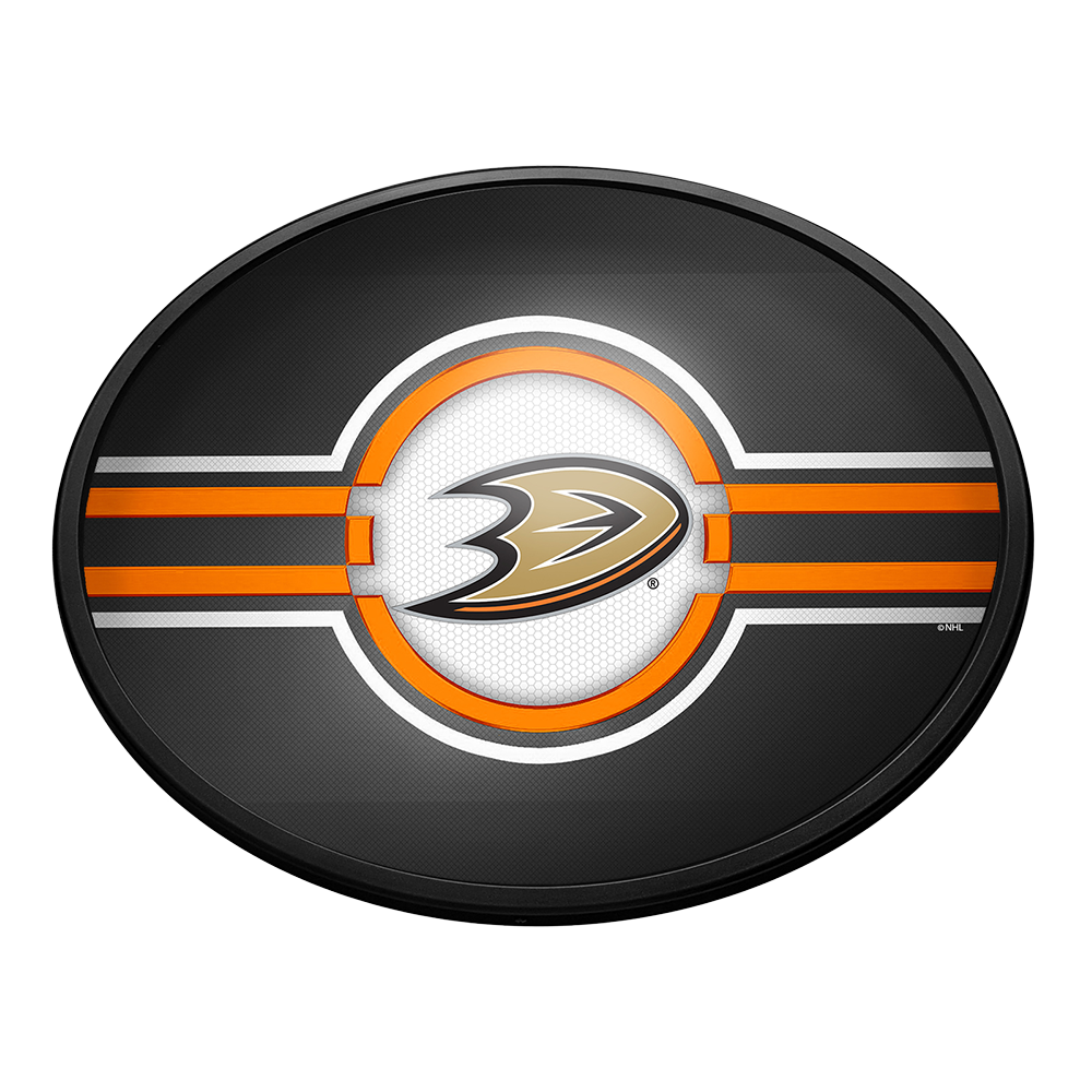 Anaheim Ducks Oval Slimline Lighted Wall Sign