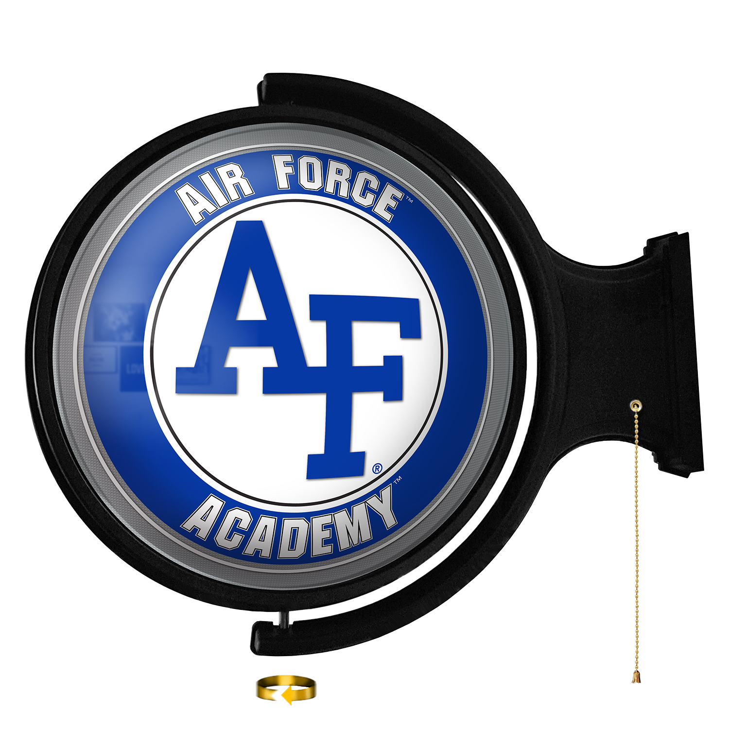 Air Force Academy Falcons: Original Round Rotating Lighted Wall Sign  