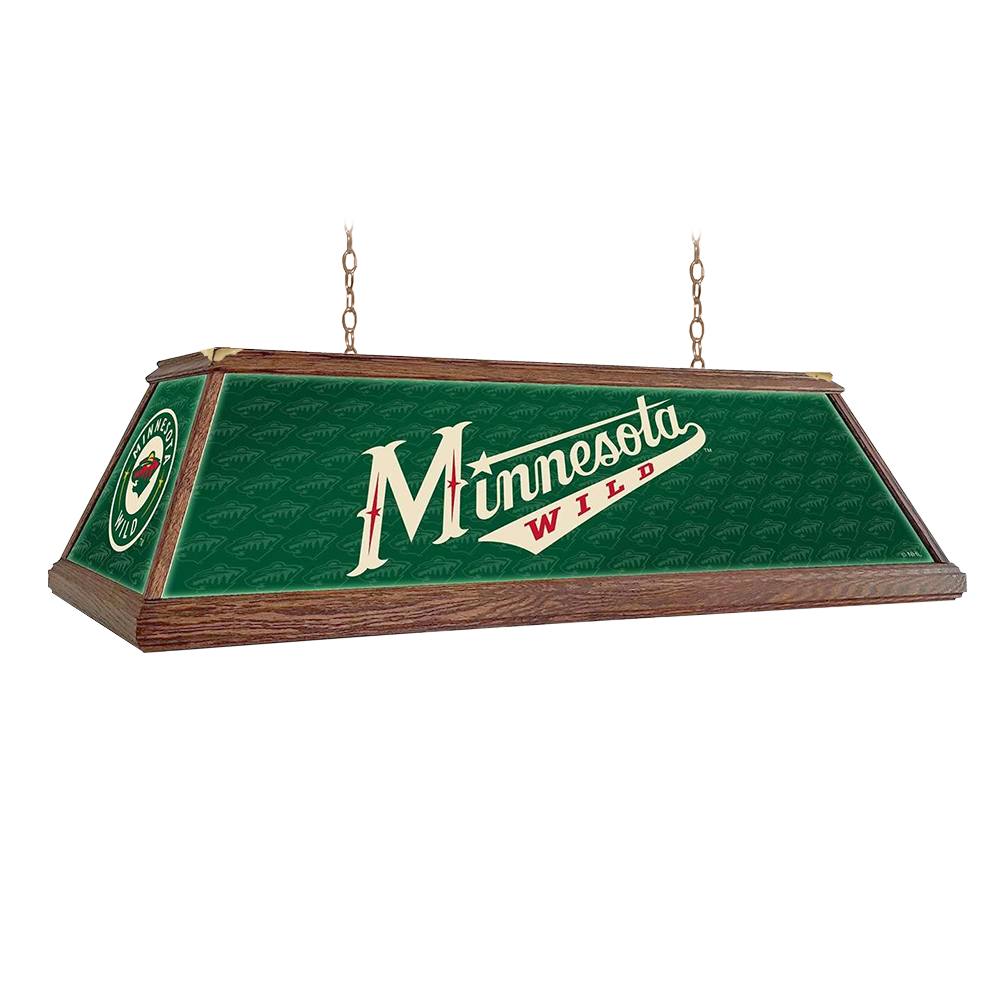 Minnesota Wild: Premium Wood Pool Table Light