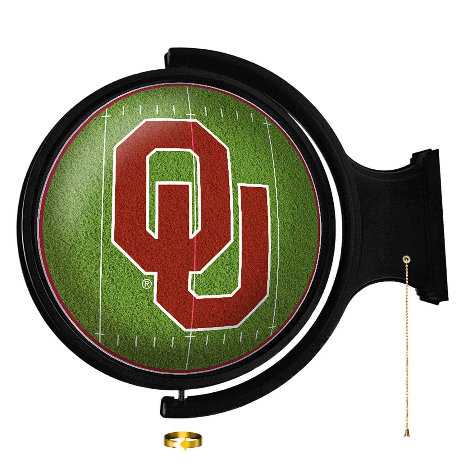 Oklahoma Sooners: On the 50 - Rotating Lighted Wall Sign