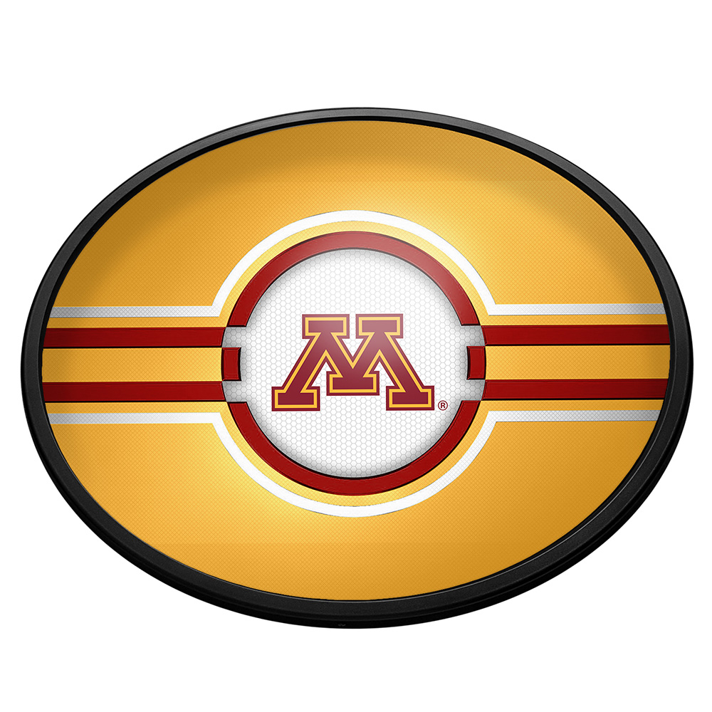 Minnesota Golden Gophers: Oval Slimline Lighted Wall Signs