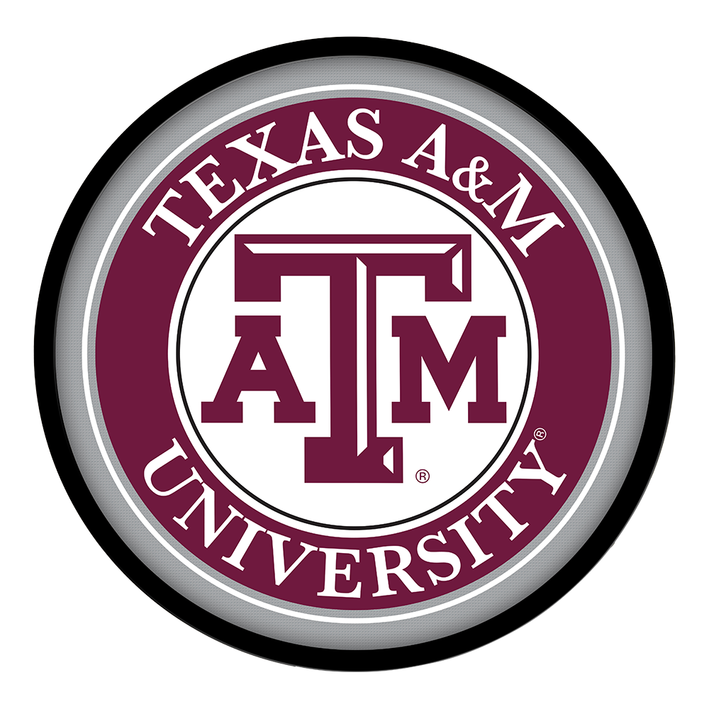 Texas A&M Aggies: Modern Disc Wall Sign