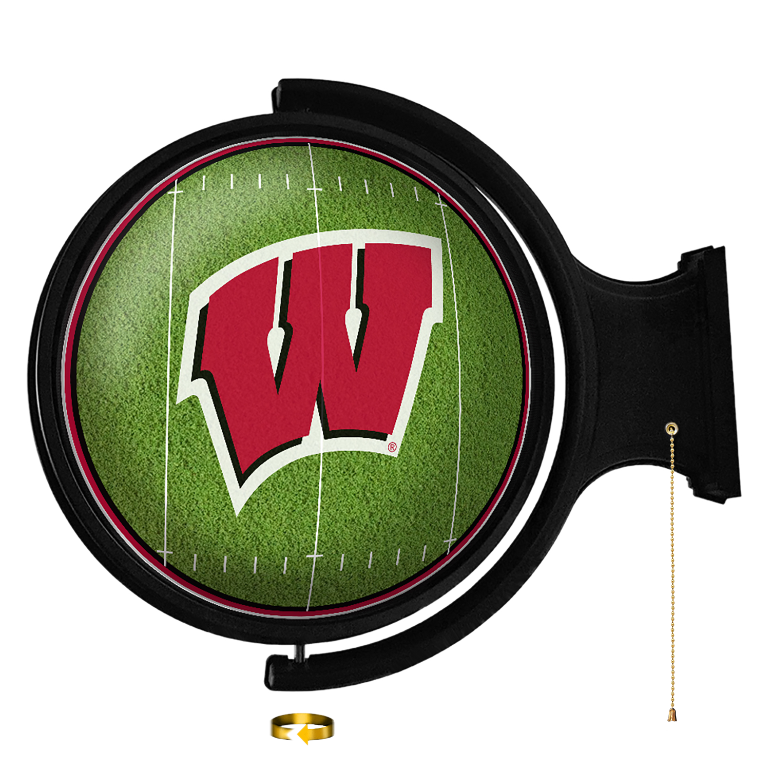 Wisconsin Badgers: On the 50 - Rotating Lighted Wall Sign