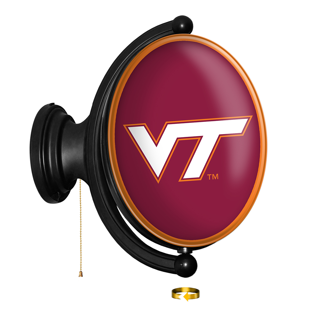 Virginia Tech Hokies: Original Oval Rotating Lighted Wall Sign