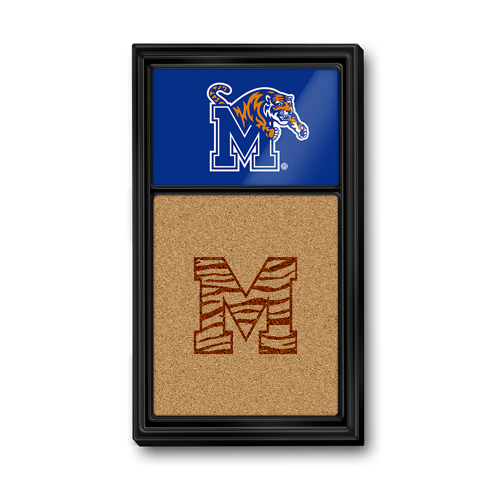 Memphis Tigers: Dual Logo - Cork Note Board