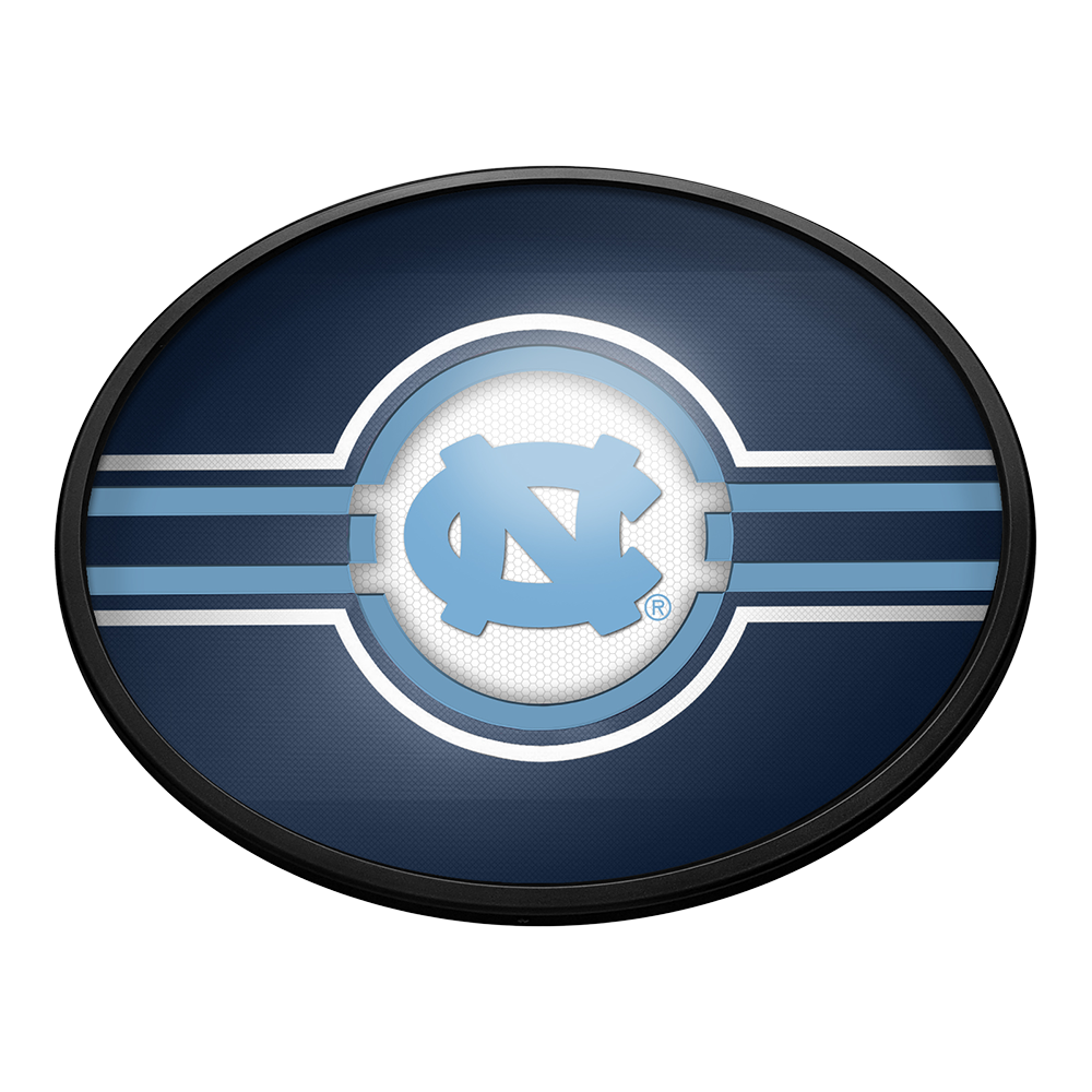 North Carolina Tar Heels: Oval Slimline Lighted Wall Sign